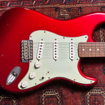 Fender Custom Shop '60 Relic Stratocaster 2006 Candy Apple Red with Matching Headstock image 4