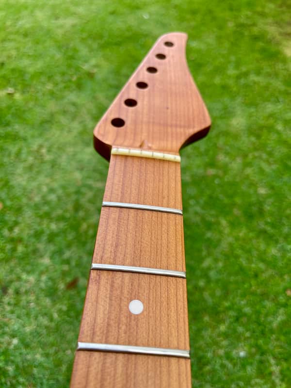 one-piece Roasted S neck quartersawn maple duckbeak headstock image 1