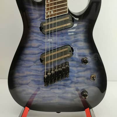 Jackson X Series SLATX7Q MS Soloist Archtop 2019 - Present - Transparent Blue Burst image 1