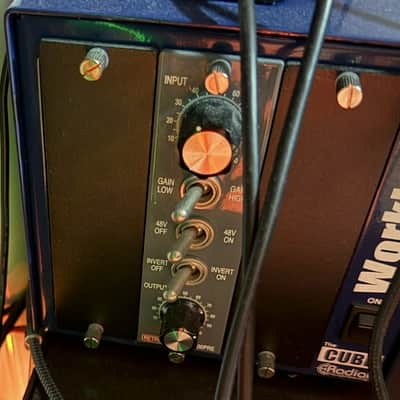 Retro Instruments 500PRE 500 Series Tube Mic Preamp Module + Workhorse Cube 3-Slot Powered 500 Series Frame image 2