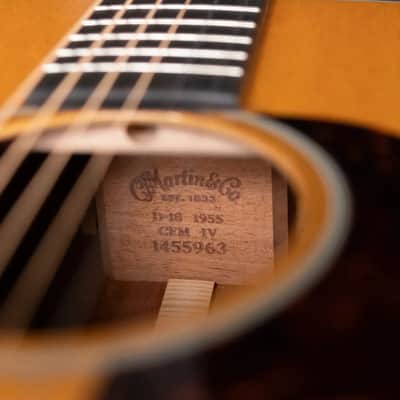 Martin D-18 1955 CFMIV 55th Birthday Anniversary Limited Edition Acoustic Guitar, 55 of 55 with Hardshell Case - Used image 20