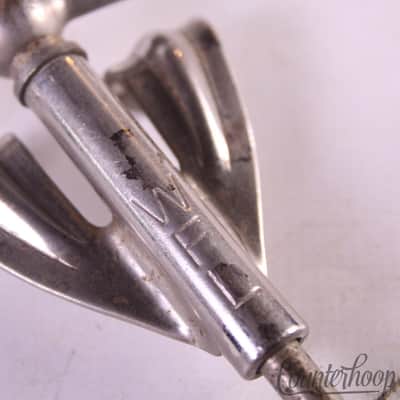 WFL Ludwig Bass Drum Long Bow-Tie Tension T-Rod+Claw 7.5"Nickel Club-Date 50s US image 2