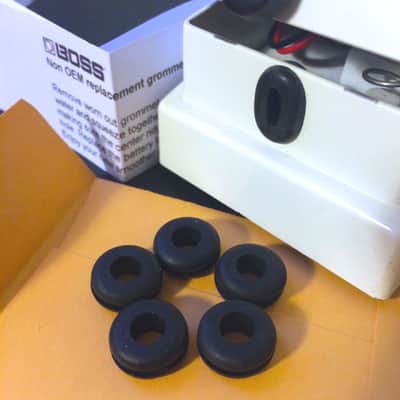 Boss Pedal Survival Kit - 5 Set Upgrade / Replacement Rubber O-Ring Grommets - Red image 2