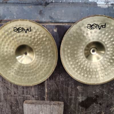 Paiste 14" 101 Brass Hi-Hat Cymbal Cymbals (Pair) 2005 - Present - Traditional image 6