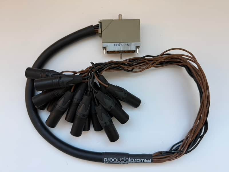 Pro Audio LA  Custom 56-Pin Elco Male to XLR-Male Mogami 2934 & Neutrik Gold XLR 3FT - MINT image 1