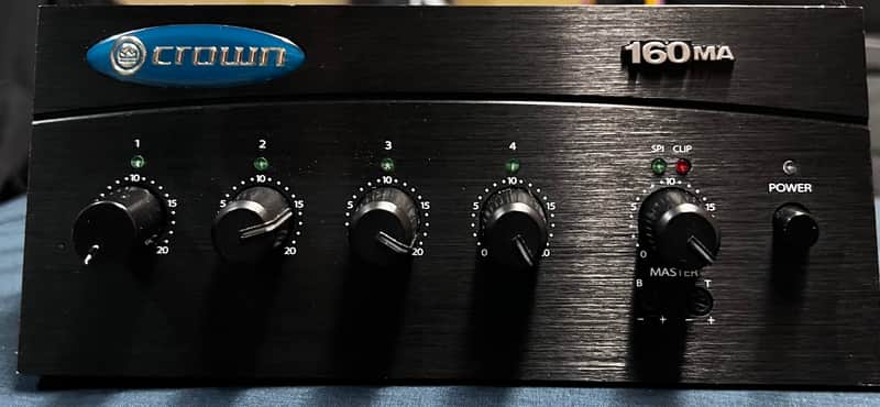 Crown 160MA Commercial Mixing Amplifier 2024 - Black image 1