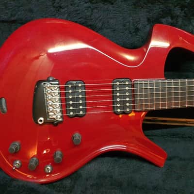 2000 Parker Fly Classic Transparent Red Carbon Fiber Unique Electric Guitar image 4