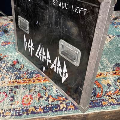 Def Leppard Logo, Tour Used Case Panel Wall Hanging "S8A" "Stage Left" (#17) image 7
