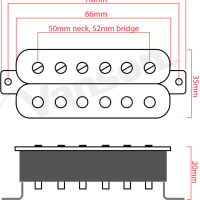 VANSON '57 Alnico II Zebra PAF style Humbucker Neck Pickup for Gibson, Epiphone image 2