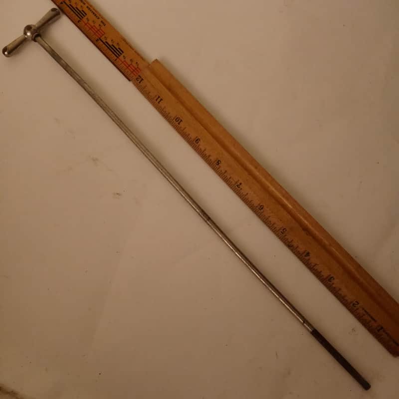 Ludwig 15.5"Nickel 12-24 1+Bowtie Bass-Drum Single-Tension T-Rod Vintage 30s USA image 1