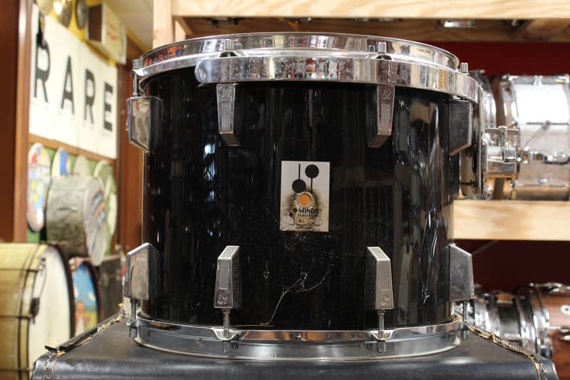 1980s Sonor Phonic 12x15 Tom Tom in Black