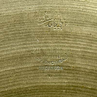 15" Zildjian A 1940s 1st Stamp / 2nd Stamp / Pre-Trans Stamp Small Ride / Hi-Hat Bottom Single Cymbal 1548g *Video Demo* image 4