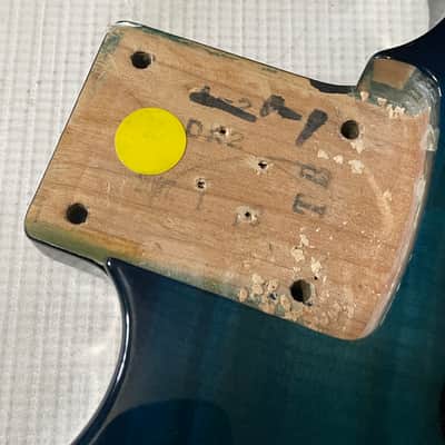 2000's Made in Japan Jackson DK2 Dinky Blue Flame Guitar Body Floyd Ready image 7