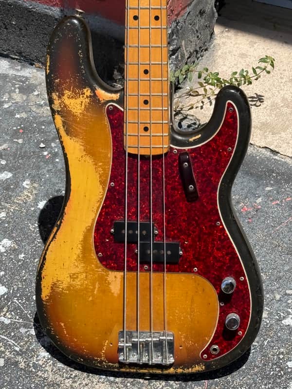 Fender Precision Bass 1971 - ultra rare beat sweet example w/an "A" width Maple Neck ! image 1