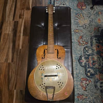 1930s Kay Del Oro "Fauxbro" Resonator Acoustic Guitar w/ Case image 9