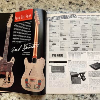 Fender Frontline Magazine Adrian Belen 1994 stratocaster telecaster acoustic Jeff beck D'Aquisto Dick Dale Clarence White buddy guy Fred Stuart image 10