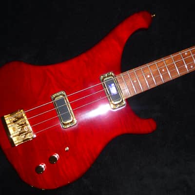 Rickenbacker 4004 CII Cheyenne 2008 Translucent Red Flamed Maple/Walnut with Bubinga Fretboard image 1