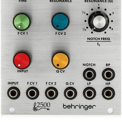 Behringer 1047 Multimode Filter/Resonator Eurorack Module Bundle with Behringer 1033 Dual Envelope Generator Eurorack Module image 3
