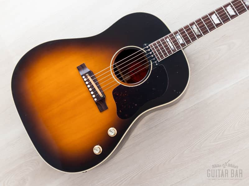 1997 Gibson Limited Series 1964 J-160E Dreadnought Acoustic Electric Guitar Sunburst w/ Case, Yamano