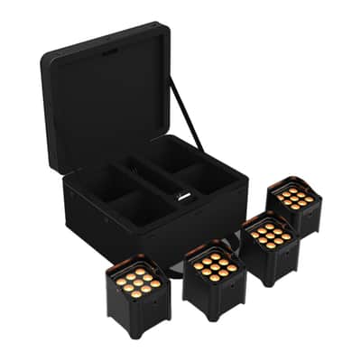 CHAUVET DJ Freedom Par Q9 X4 Battery-Powered Magnetic Diffuser True Wireless RGBA LED Par Kit with Carrying Bag, Remote, and Multi-Charger (4-Pack) image 2