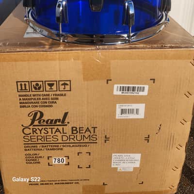 Pearl Crystal Beat 14x13" Limited Edition Glacier Fade Acrylic Floor Tom Drum w/Legs | NEW Authorized Dealer image 2