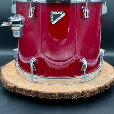 Remo Bravo 13x11" Floor Tom Acousticon R - 1990s - Deep Red Quadura image 2