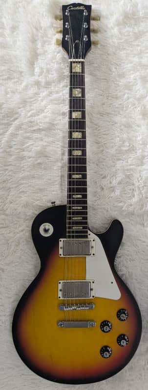 Castilla Les Paul Style Electric Guitar Sunburst with Case – Good Condition