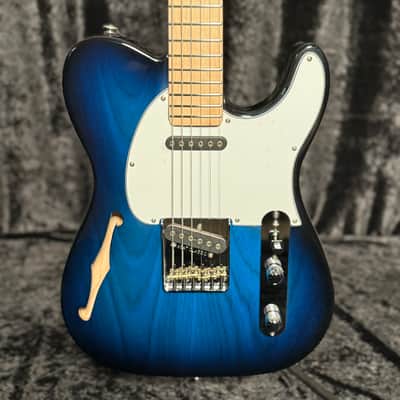 G&L Custom Built ASAT Classic Semi-Hollow Blueburst image 1