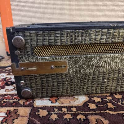 Vintage 1964 Selmer Truvoice Bassmaster 50 Croc Skin Valve Amplifier Head *1960s* image 9