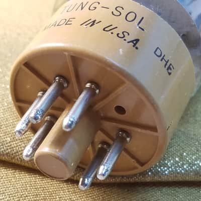 Tung-Sol 8417 tNOS AT1000 TESTED Vacuum Tube rare early dual side getters hi-fi beam power pentode 1963 image 11