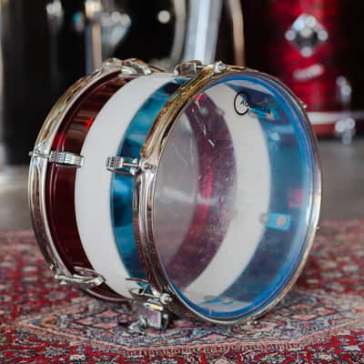 Ludwig 1970s Ludwig Vistalite Kit in Red, White, and Blue - 14x22, 16x16, 8x12 image 21