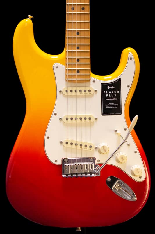 Fender Player Plus Stratocaster with Maple Fretboard - Tequila Sunrise image 1