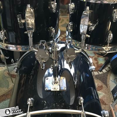 Gretsch Energy 4 Piece Drum Shell Pack Black w/ Tom Mount + Legs Used image 3