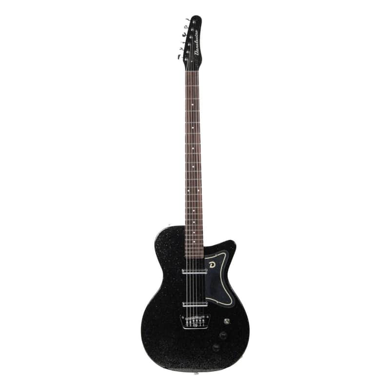 Danelectro '56 Baritone Electric Guitar-Black Metal Flake *USA Small Business* image 1