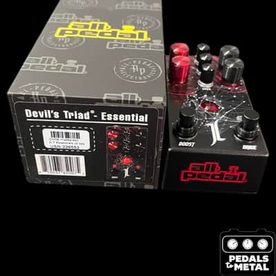 All-Pedal Devil's Triad Essentials Jeff Loomis Signature Overdrive 2024 - Present - Black / Red Graphic - X18748 image 2