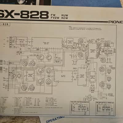Pioneer SX-828 1971-1972 - Silver face with walnut sides and top image 8