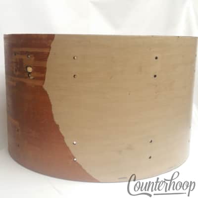 Ludwig 24x14" Bass Drum Shell 70s Vintage Project African Mahogany/Maple Set USA image 5