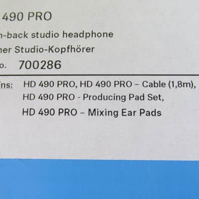 Sennheiser HD 490 PRO OPEN BACK Studio Headphones-NEW-Audiophile Studio Reference image 12