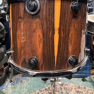 Terry Bozzio's DW -18x13" Collector's Series Maple Mounted Tom 2007 - Exotic Rosewood Satin Oil image 16