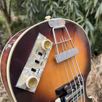 1975 Höfner 500/1 Violin "Beatles" Bass - Sunburst - OHSC image 11