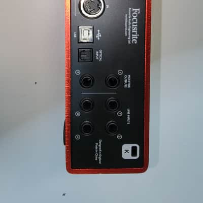 Focusrite Scarlett 18i8 2nd Gen USB Audio Interface 2016 - 2018 - Red / Black image 3