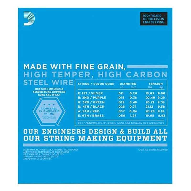 D'Addario EXL115BT Nickel Wound Electric Guitar Strings, Balanced Tension Medium Gauge image 2