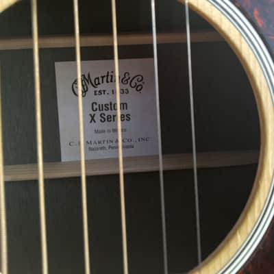 Martin & Company Custom X-Series Acoustic Guitar with Molded Hard Case image 6