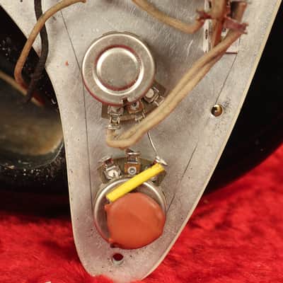 1960 Fender LEFT-HANDED Stratocaster factory assembled with '57 neck Custom Color BLACK with GOLD hardware!!! image 25