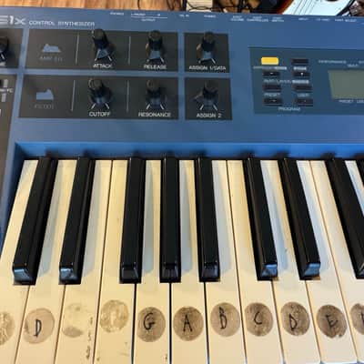 Yamaha CS1x Control Synthesizer 1996 - Blue image 3