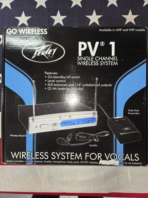 Peavey PV-1 U1 BL Wireless System image 1