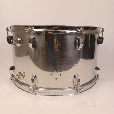 Ludwig 10x18"Stainless Steel Bass Drum/Timp-Tom#700 Vintage 1977 Jazz Blue/Olive image 4