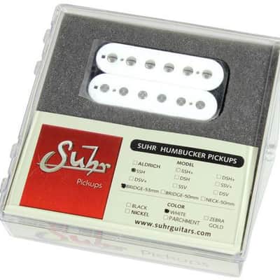 Suhr SSH Bridge Pickup, White, 53mm image 2