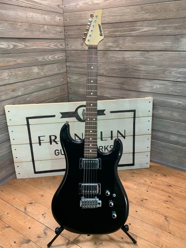 End of Year sale, Rare USA Kramer Pacer II electric guitar 1995 Black Vaccaro era image 1