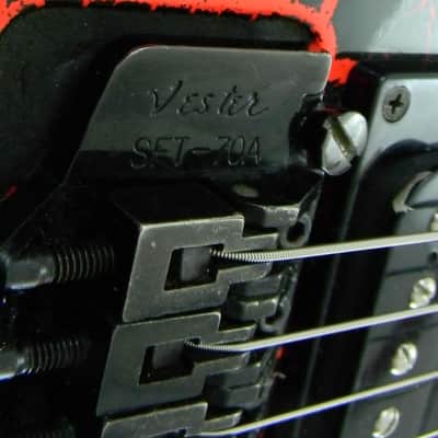 VESTER II MANIAC SERIES Circa 1991 Archtop Red Crackle Finish Body Neck Guitar Kramer Style image 5